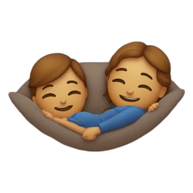 Deux personnes qui s’embrassent sur un couché de soleil sticker