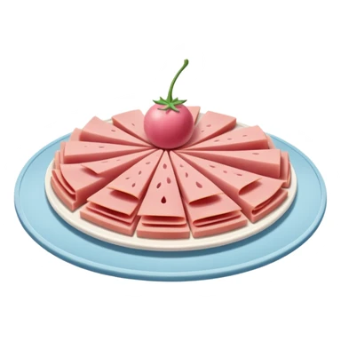 cold cuts (bologna on a platter) sticker