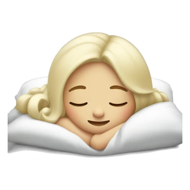 Vanilla girl sleeping sticker
