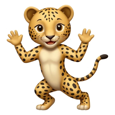 leopard der twerkt sticker