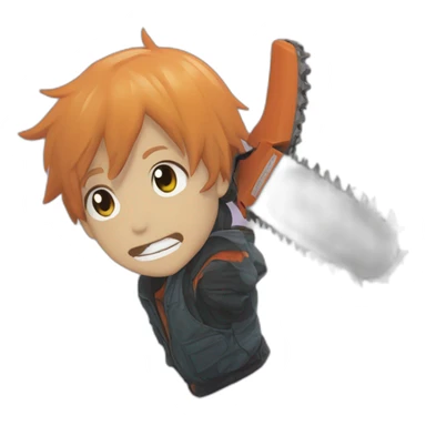 Chainsaw man from the anime named “ Chainsaw Man” sticker