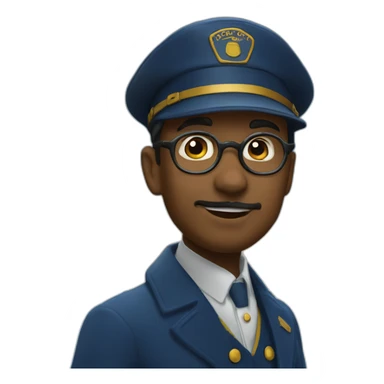 polar express stationmaster sticker