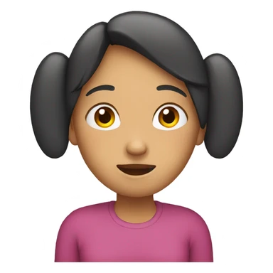 Person holding her ears  sticker