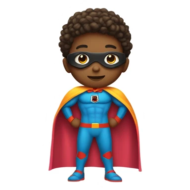 stylish boy in super hero outfit sticker