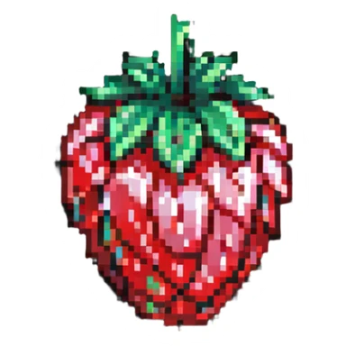 neon sign strawberry glowing effect sticker