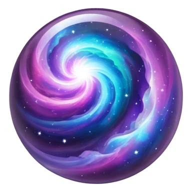 Nebula Gemstone Crystal Orb sticker