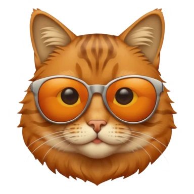 Cat wearing sunglasses sticker