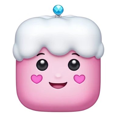 colored marshmallow with earrrings sticker