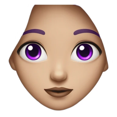 Fille aux yeux violets sticker