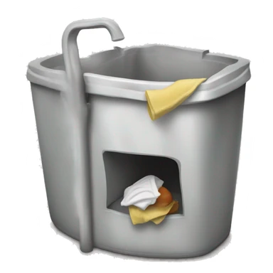 the waste stall in the bathroom sticker