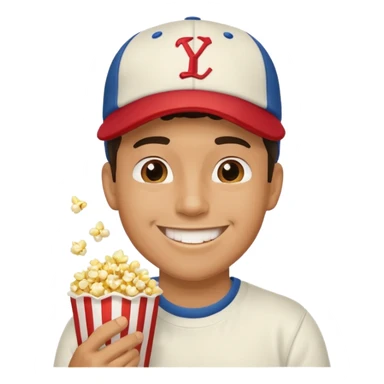 
a man enjoying a movie sticker