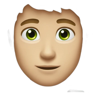 Posh-gym-boy-with-pearl-necklace-and-green-eyes-and-brown-hair sticker