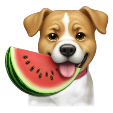 big watermelon-dog sticker