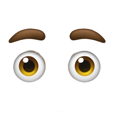Raised eye brow with confusion  sticker