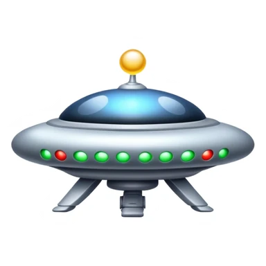 Christmas UFO sticker