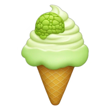 Pistacho ice cream sticker