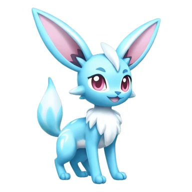 Sylveon-Glaceon full body sticker