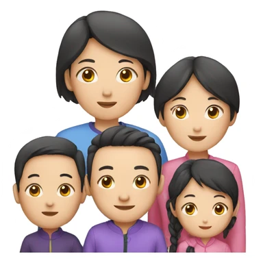 Chinese family sticker