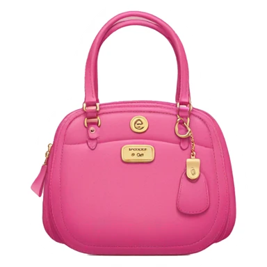 A pink Coach purse sticker