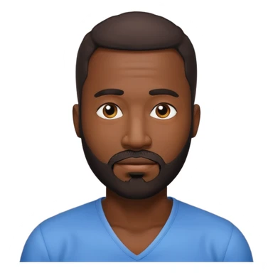 BLACK MAN WITH LOW CUT BEARD SAYING WHO CARES?! sticker