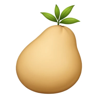 a single sesame seed, iOS emoji style sticker