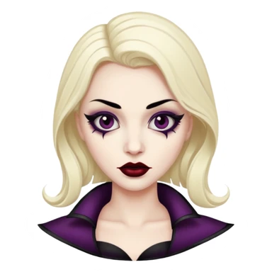 vamp with mascara  sticker