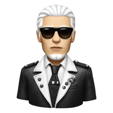 karl lagerfeld brand jacket sticker