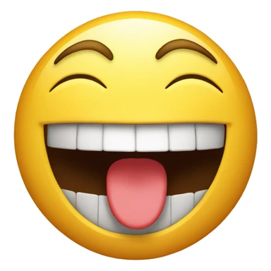 happy face with mouth open emoticon sticker
