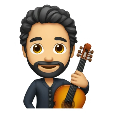 flamenco strings player sticker