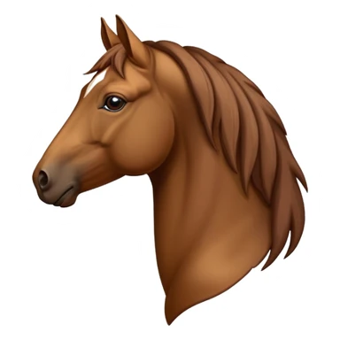 A horse head profile sticker