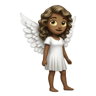 Girl angel standing left sticker