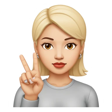 woman with middle finger sticker