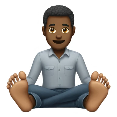 Man with feet for hands  sticker