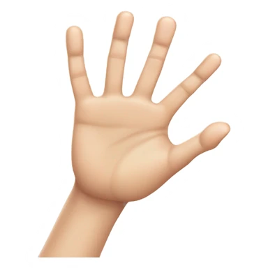 A hand with 10 fingers  sticker