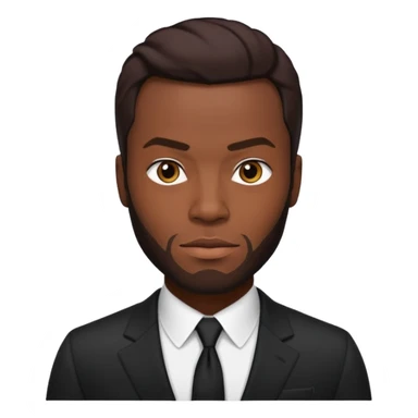 Yahya Abdul-Mateen II with dark brown hair sticker