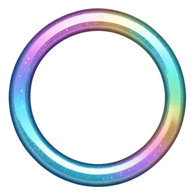 Glitter inner ciclo sticker