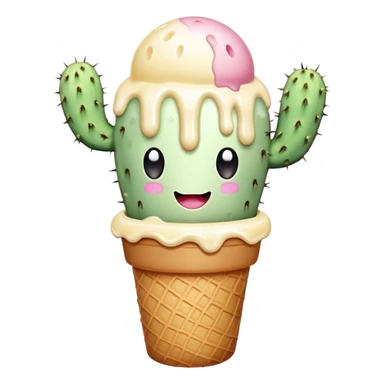 Ice cream cactus  sticker