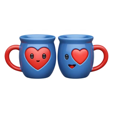 two cute mugs sticker