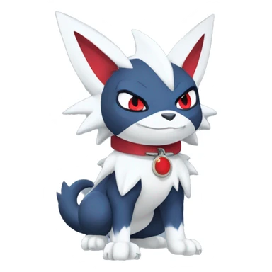 Cute Cool Edgy Nargacuga-Absol-Zangoose-Sneasel-Quilava with a collar on, full body sticker