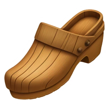 Wooden clogs sticker