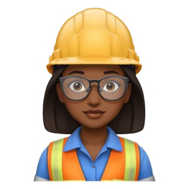 Ingeniera mujer negra sticker