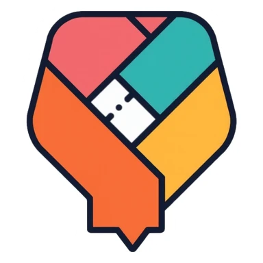 A business logo representing one company sticker