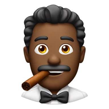 Smoking a cigar sticker