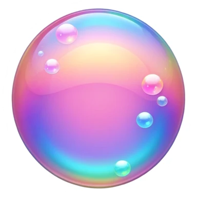 pink sparkling shiny bubble sticker