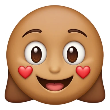 Shit emoji with heart eyes sticker