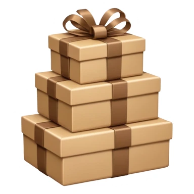stacks of beautiful beige gifts and brown books sticker