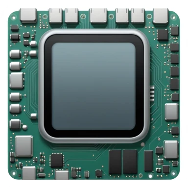 computer with cpu sticker