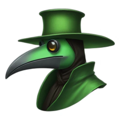 green plague doctor sticker
