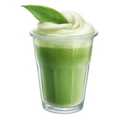 iced vanilla matcha sticker