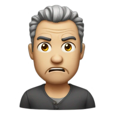 angry foreigner sticker